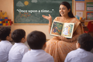 Storytelling Hour Pre Primary at Prime World Public School Meerut
