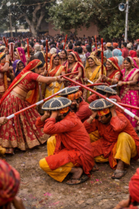 Holi Festival in India celebration with colors and gulal